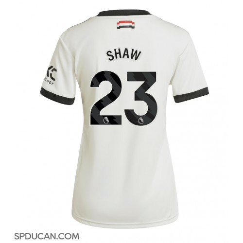 Zenski Nogometni Dres Manchester United Luke Shaw #23 Rezervni 2024-25 Kratak Rukav